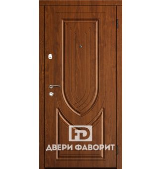 квартирная дверь с МДФ